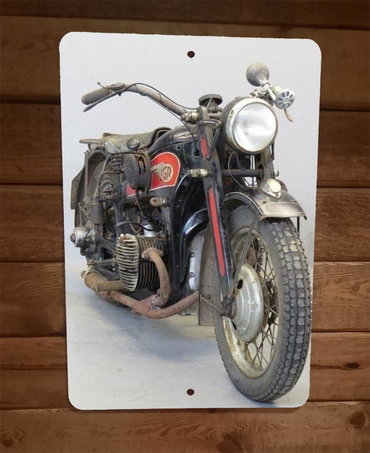 Gnome et Rhone 1940 AX2 800cc Motorcycle 8x12 Metal Wall Sign Garage Poster