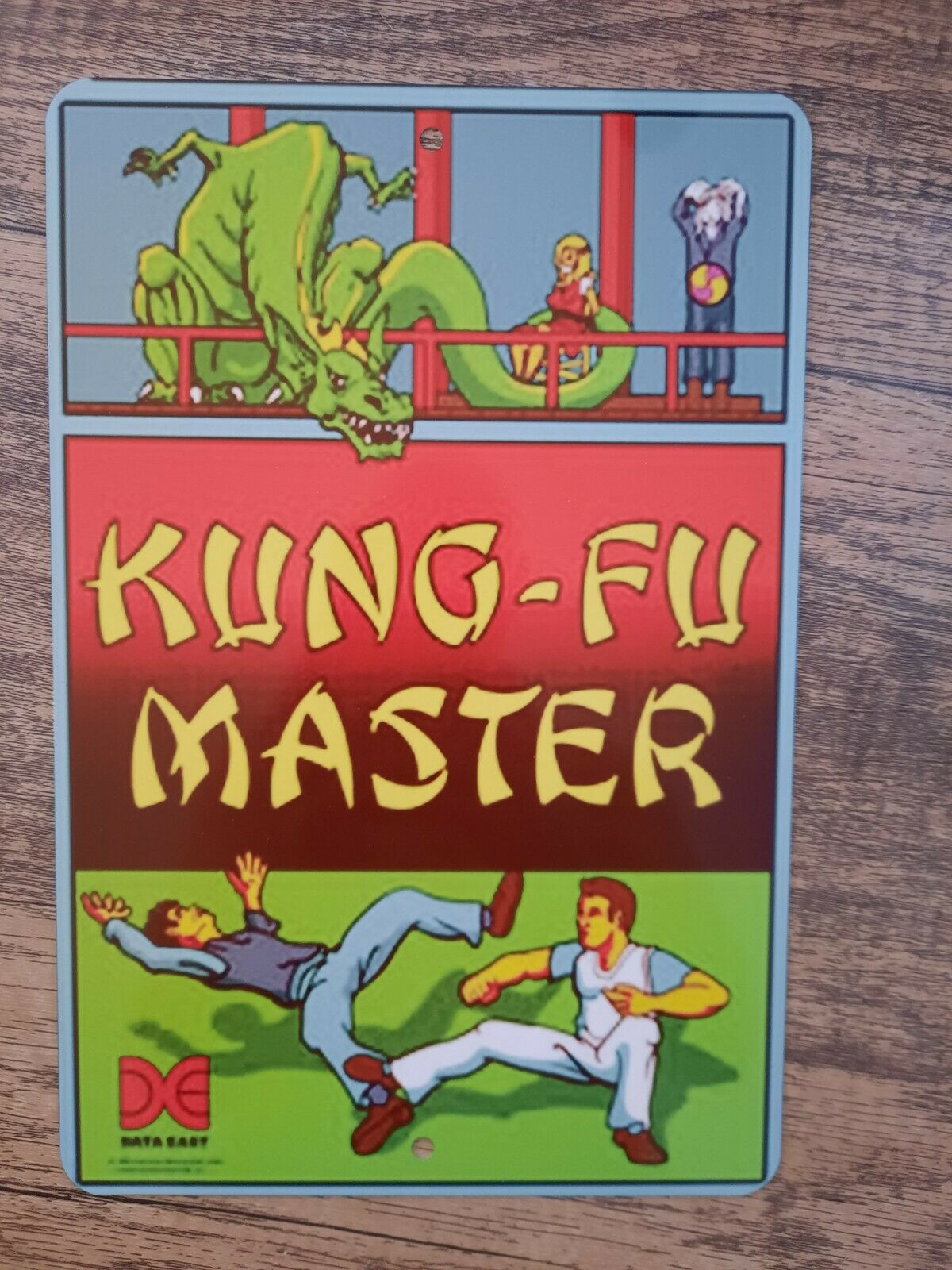 Kung Fu Master Classic Video Game 8x12 Metal Wall Sign Arcade