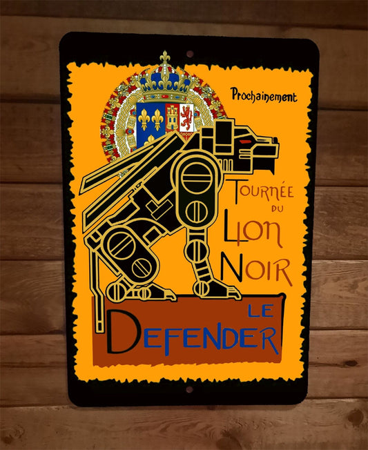 Lion Noir Le Defender Voltron 8x12 Metal Wall Poster Sign