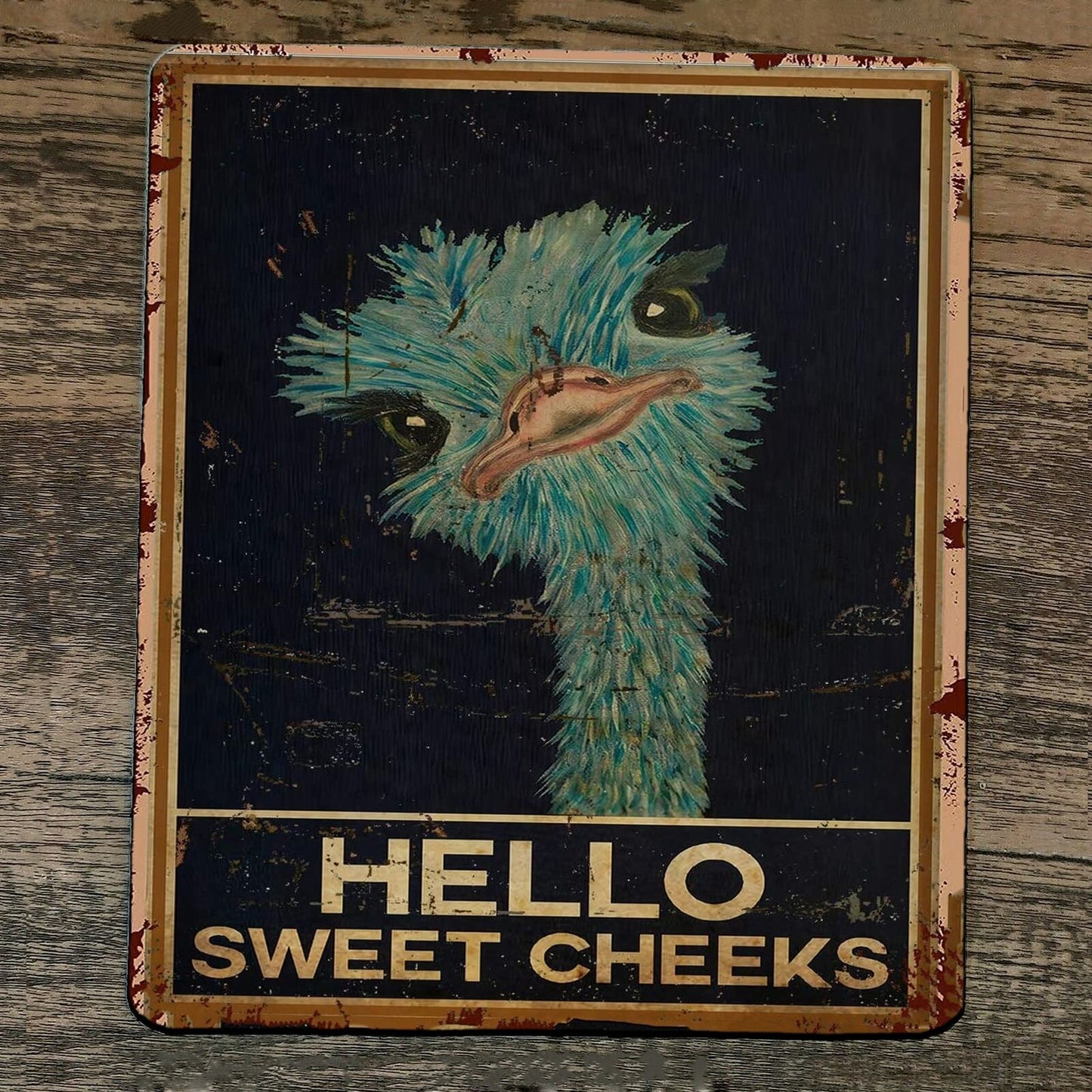 Mouse Pad Hello Sweet Cheeks Ostrich