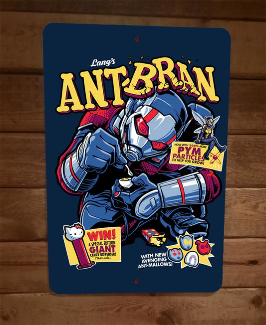 Ant Man Bran Cereal Marvel Comics Parody 8x12 Metal Wall Sign