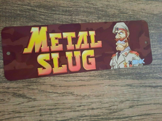 Metal Slug 4x12 Metal Video Game Arcade Wall Sign