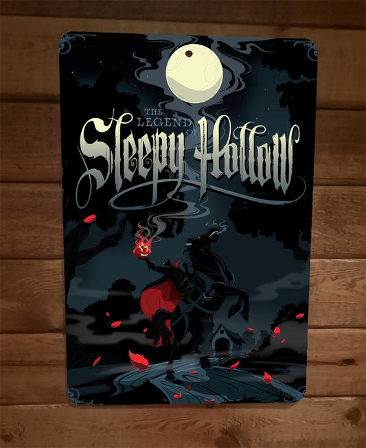 The Legend of Sleepy Hollow Art #2 Halloween Horror 8x12 Metal Wall Sign