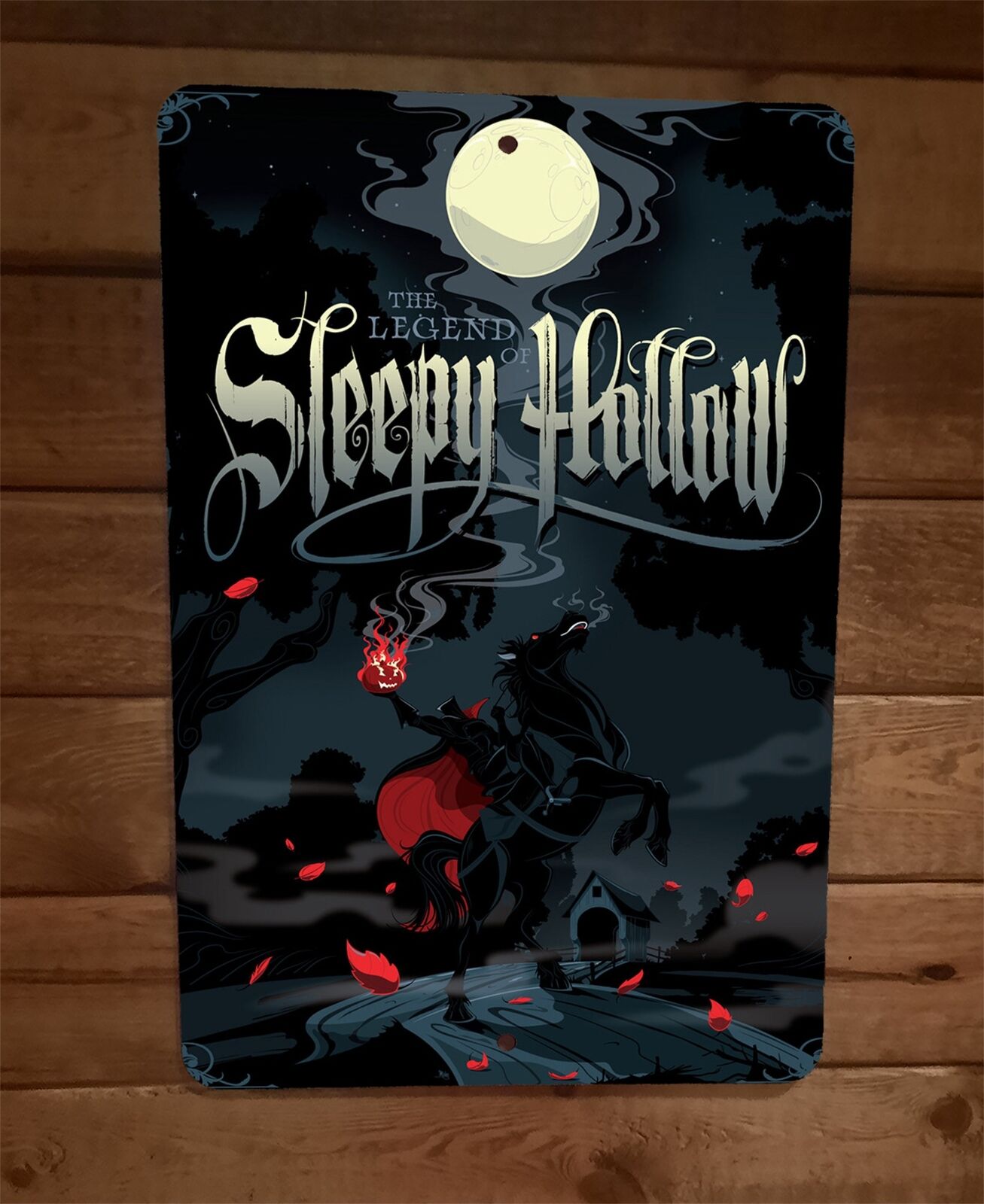 The Legend of Sleepy Hollow Art #2 Halloween Horror 8x12 Metal Wall Sign