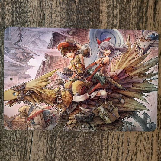 Final Fantasy Chocobo Ride 8x12 Metal Wall Video Game Sign Poster
