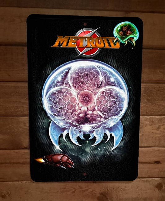 Metroid the Enemy Video Game 8x12 Metal Wall Sign Poster