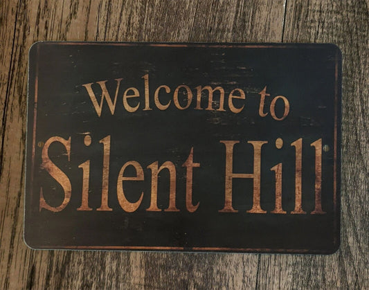 Welcome to Silent Hill 8x12 Metal Wall Sign Poster