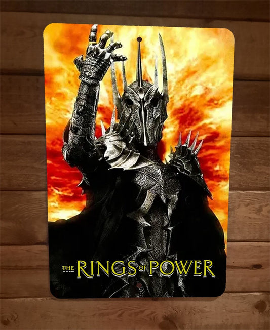 Rings of Power Sauron 8x12 Metal Wall Sign