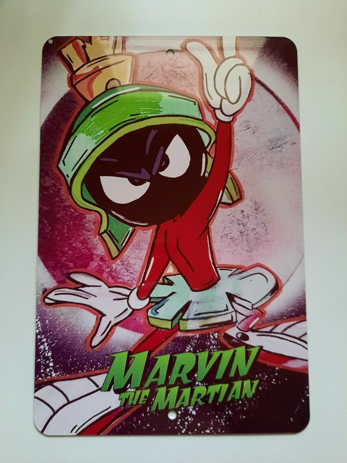 Marvin the Martian 8x12 Metal Wall Sign Garage Man Cave Classic Cartoon Looney Tunes
