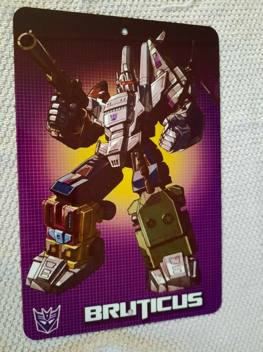 Transformers Bruticus Decepticon 8x12 Metal Wall Sign