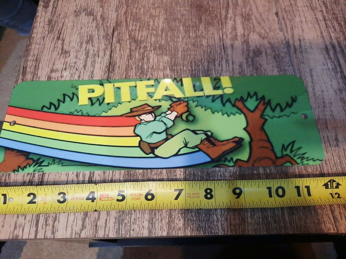 Pitfall Classic Arcade Video Game Marquee Banner 4x12 Metal Wall Sign Retro 80s