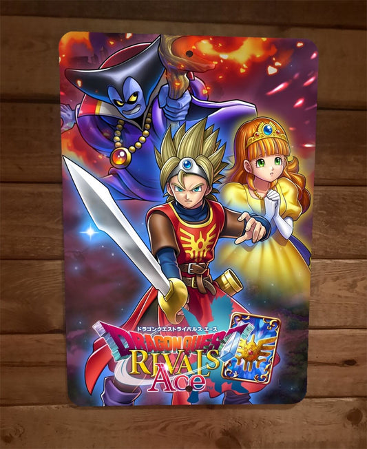 Dragon Quest Rivals Ace 8x12 Metal Wall Sign Video Game Poster