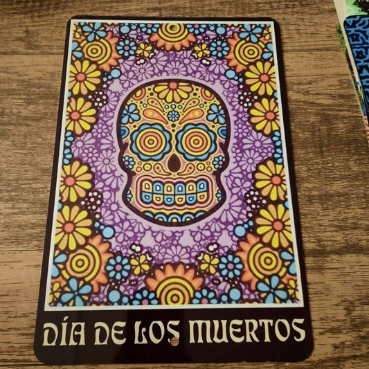Day of the Dead Misc Poster Style 8x12 Metal Wall Sign