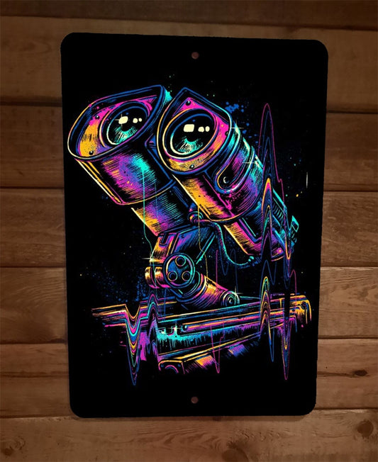 Wall E Robot Art 8x12 Metal Wall Sign Poster