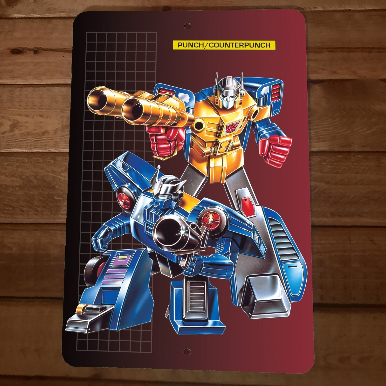 Punch and Counterpunch 8x12 Metal Wall Sign Poster Transformers – Sign ...
