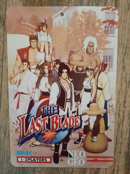 The Last Blade Video Game 8x12 Metal Wall Sign SNK NEO GEO