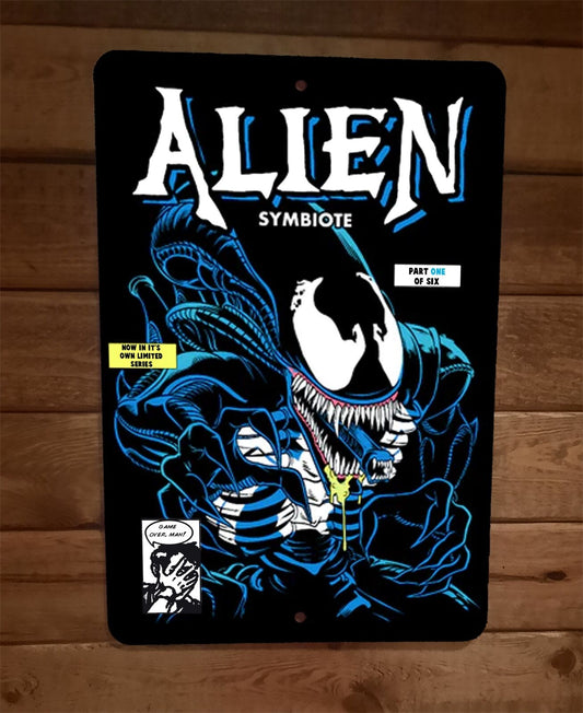 Alien Symbiote Marvel Comics Venom Parody 8x12 Metal Wall Sign