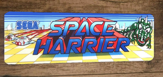 Space Harrier Arcade Marquee 4x12 Metal Wall Sign Banner Poster