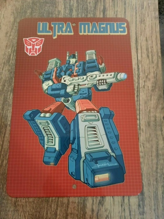 Transformers Ultra Magnus Autobot 8x12 Metal Wall Sign