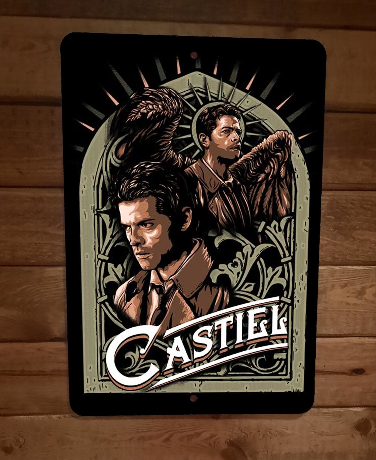 Castiel Supernatural 8x12 Metal Wall Sign Poster – Sign Junky