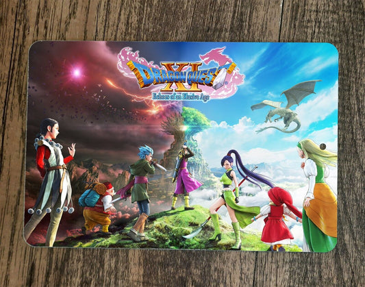 Dragon Quest 11 XI 8x12 Metal Wall Sign Video Game Poster