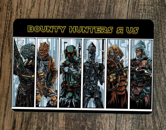 Star Wars Bounty Hunters R Us Boba Fett 4 Lom Zuckus 8x12 Metal Wall Poster