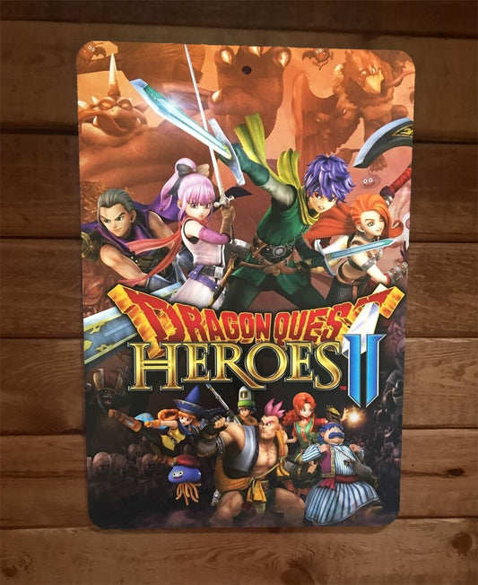 Dragon Quest Heroes 2 II 8x12 Metal Wall Sign Video Game Poster #2