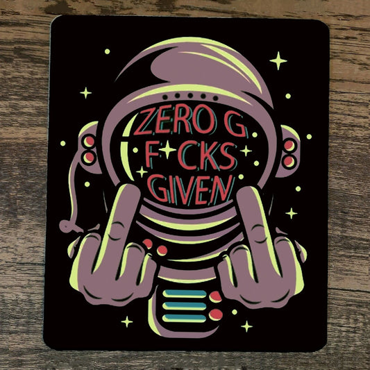 Mouse Pad Zero G F*cks Given Astronaut