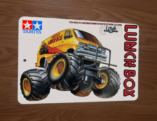 Lunchbox Radio Remote Control Car Monster Van Box Art 8x12 Metal Wall RC Car Sign Garage Poster