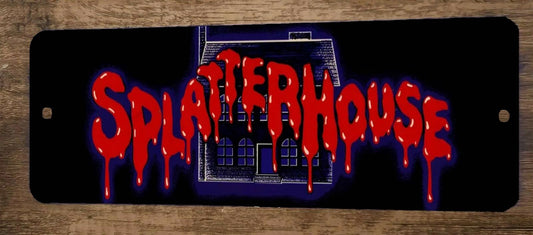 Splatterhouse Arcade 4x12 Metal Wall Video Game Sign