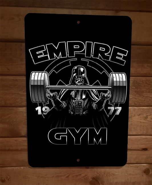 Empire Gym Darth Vader 8x12 Metal Wall Star Wars Sign Poster