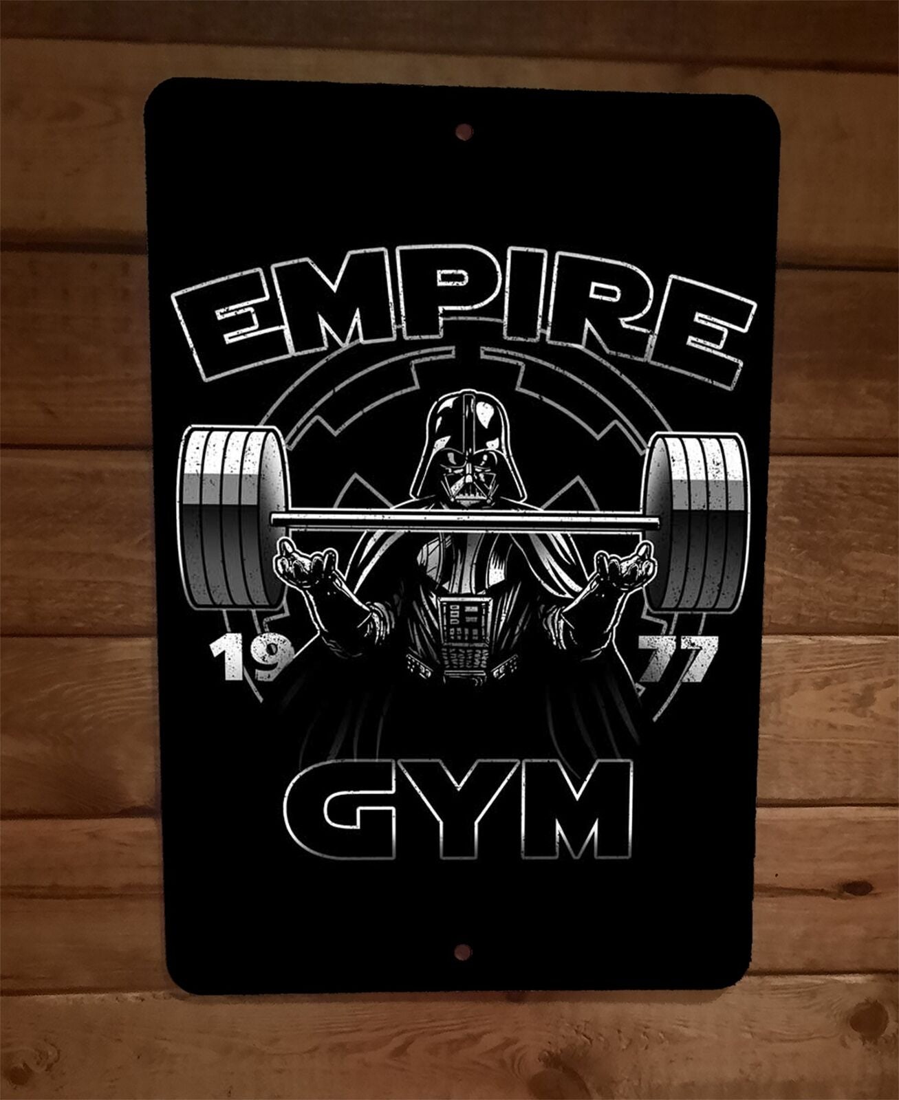 Empire Gym Darth Vader 8x12 Metal Wall Star Wars Sign Poster