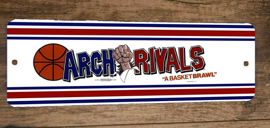 Arch Rivals Arcade Marquee 4x12 Metal Wall Sign Banner Poster