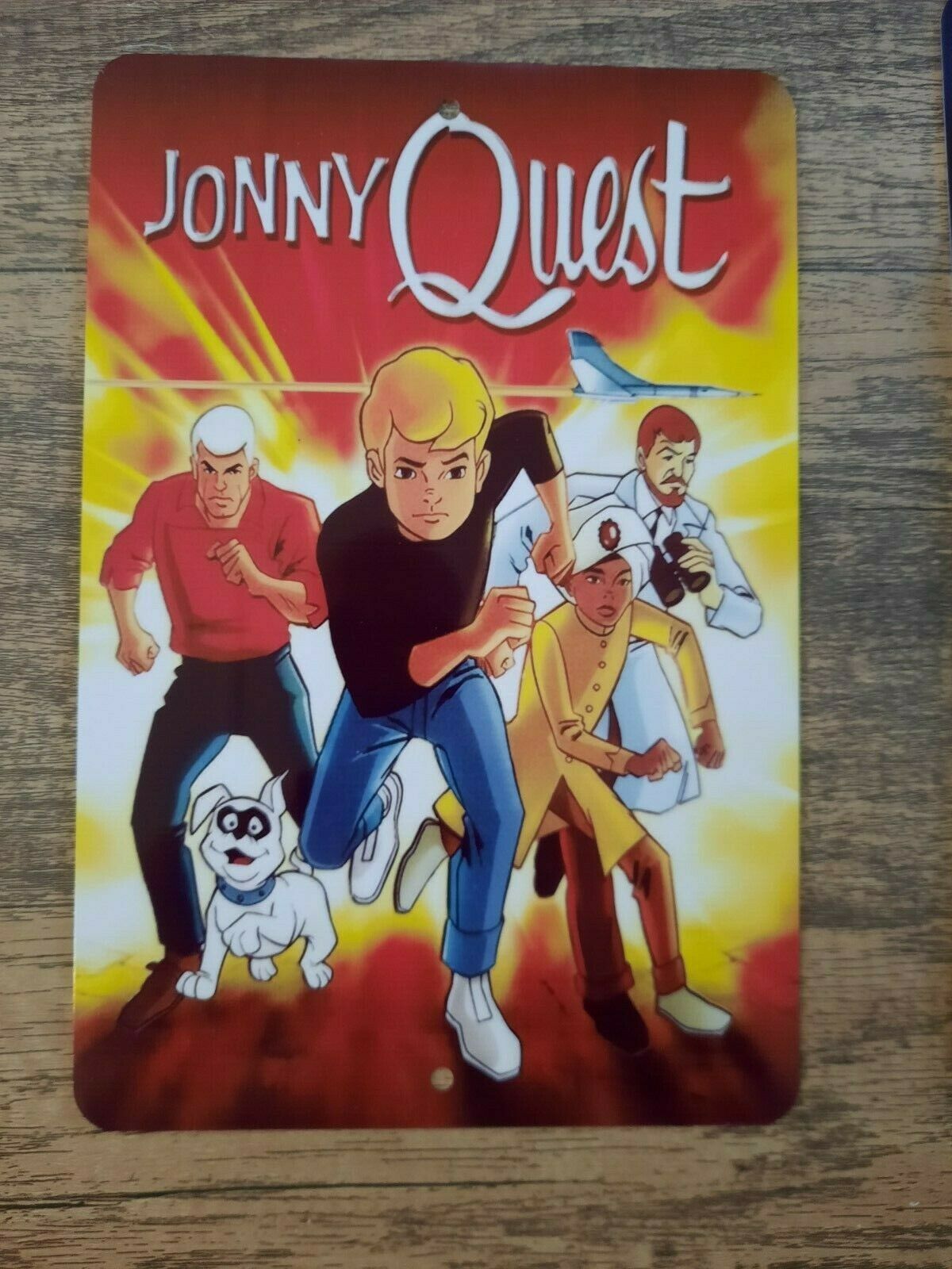 Johnny Quest Classic Cartoon 8x12 Metal Wall Sign Hanna Barbera