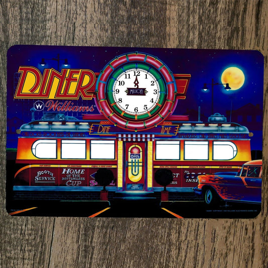 Diner 8x12 Metal Wall Sign Video Game Arcade Poster