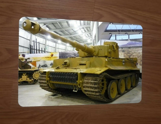 WWII World War 2  German Tiger Tank Photo 8x12 Metal Wall Sign
