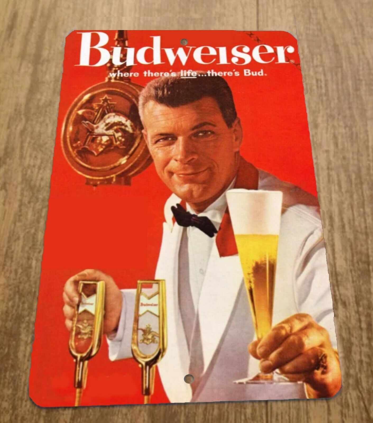 Vintage Budweiser Beer Ad 8x12 Metal Wall Bar Sign #6