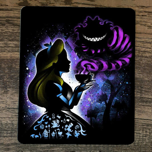 Mouse Pad Alice and the Cheshire Cat Wonderland