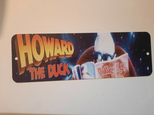 Howard the Duck Banner Marquee 4x12 Metal Wall Sign Retro 80s Comedy Movie Poster