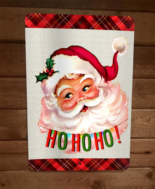 Merry Christmas Santa Clause Ho Ho Ho Xmas 8x12 Metal Wall Sign Poster #1