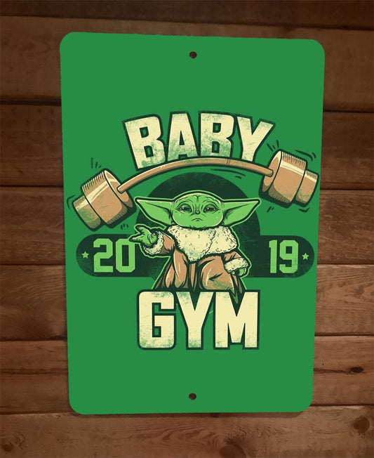 Baby Gym Grogo 8x12 Metal Wall Sign Poster