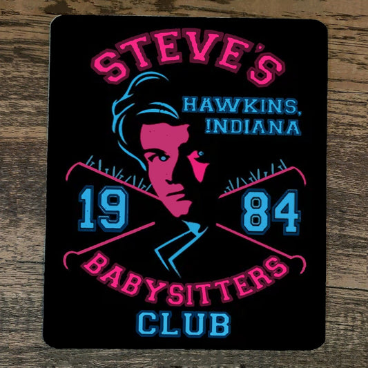 Mouse Pad Steves Babysitters Club 1984 Stranger Things Hawkins Indiana