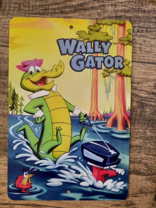 Wally Gator Classic Cartoon Hanna Barbera 8x12 Metal Wall Sign