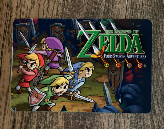 The Legend of Four Swords Zelda Adventures 8x12 Metal Wall Sign Video Game