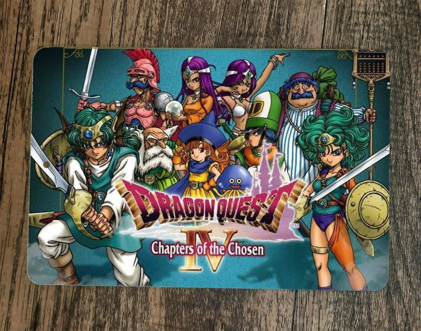 Dragon Quest 4 IV 8x12 Metal Wall Sign Video Game Poster