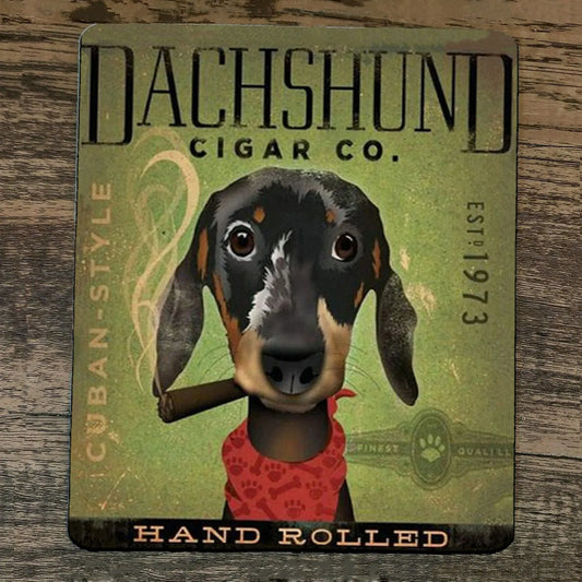 Mouse Pad Dachshund Cuban Cigar Co Hand Rolled