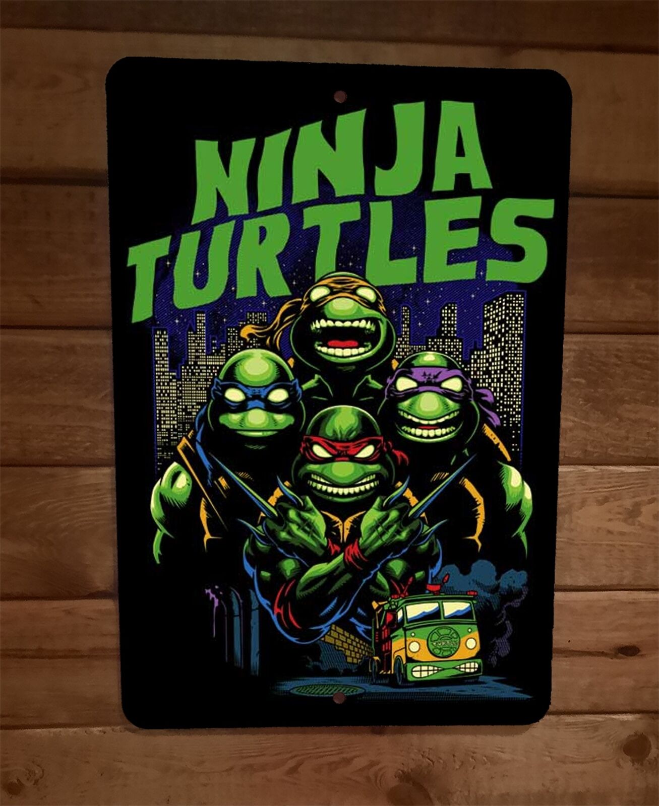 Ninja Turtles 8x12 Metal Wall Sign Mutant Poster TMNT – Sign Junky