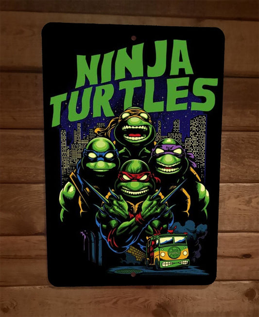 Ninja Turtles 8x12 Metal Wall Sign Mutant Poster TMNT