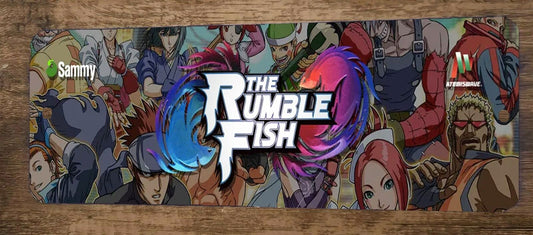 The Rumble Fish Arcade 4x12 Metal Wall Video Game Marquee Banner Sign
