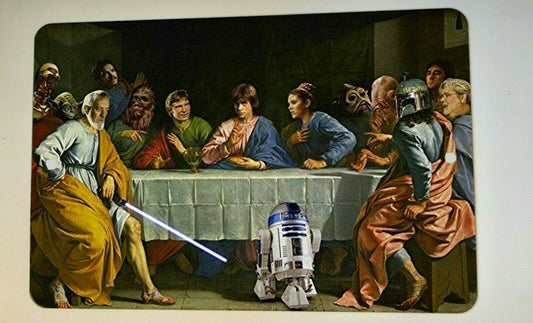 The Last Star Wars Supper R2D2 Obi Wan Skywalker 8x12 Metal Wall Sign